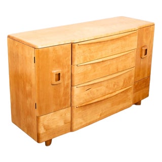 Mid Century Modern Credenza Heywood Wakefield Buffet Champagne Drawers Cabinet For Sale