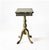 Antique French Provincial pedestal side table with a single central column (pedestal) support with ornate carvings....