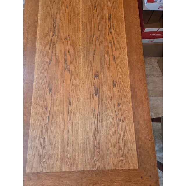 Guido Zichele Solid Oak Italian Refectory Extension Dining Table (72"-132") – Bloomingdale’s For Sale - Image 15 of 18