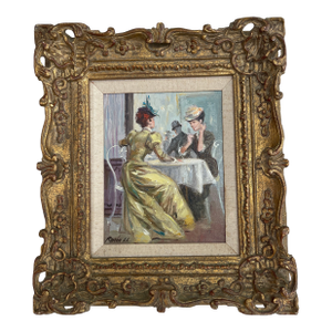 1960s Luis Ramon Oil on Canvas Painting, Framed