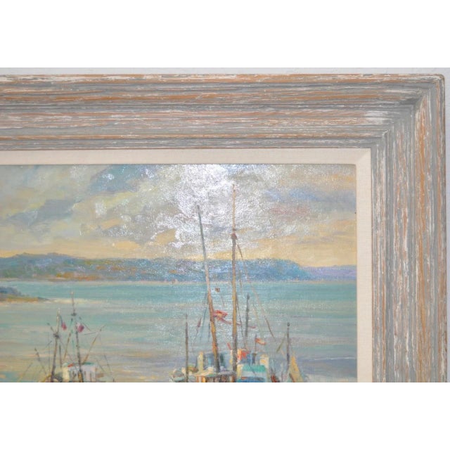 Henri Plisson (French, 1908-2002) "Coastal Scene" Original Oil on Canvas C.1970 For Sale In San Francisco - Image 6 of 8