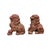 Elevate the elegance and charm of your garden with this stunning set of 2 handcrafted Red Wood Foo Dogs. In Chinese...