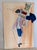 Illustration 1980s Costume Mixed-Media Illustrations by Jeffrey Ullman - Set of 7 For Sale - Image 3 of 12