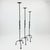 2020s Hand Forged Iron Candelabra Set of 3 (98-118cm) Antique Copper Finish Sculptural Iron Bamboo Style Estate Set For Sale - Image 5 of 6