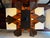 Brown Beautiful Vintage Tramp Art - Popsicle Stick/Matchstick/Marble Lamp For Sale - Image 8 of 10