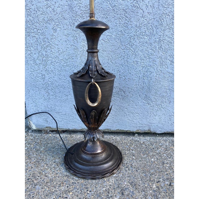 French Neoclassical Urn Form Steel Table Lamp, 19th Century For Sale - Image 12 of 12