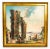 Textile Giancarlo Drovandi, Palladian Classical Roman Ruins, 20th-Century, Oil on Canvas, Framed For Sale - Image 7 of 8