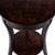 Wood Holdin 18 in. W Round Wood Side Table with Lower Open Shelf, Dark Burl For Sale - Image 7 of 9