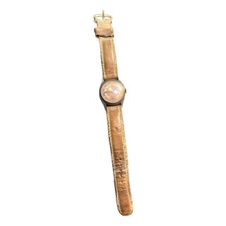1940s World War 2 Bulova Military Timepiece/Watch With Salmon/Copper 24-Hour Dial, Manual Wind Works Perfectly, All Original Parts For Sale