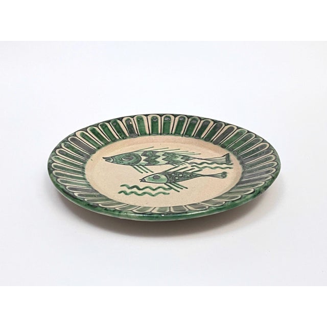 Vietri Plates from Fabbrica Ceramica Avallone, 1930s, Set of 4, in Very Good conditions. Designed 1920 to 1949
