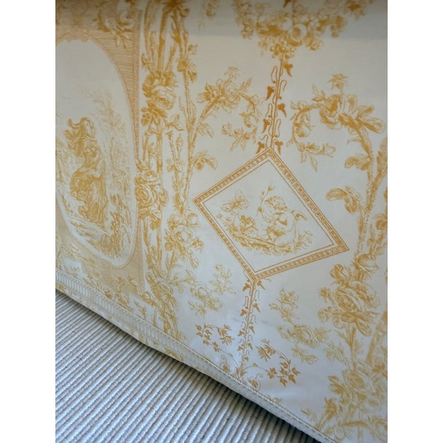 Textile Custom Made Titley & Marr Toile Settee For Sale - Image 7 of 14