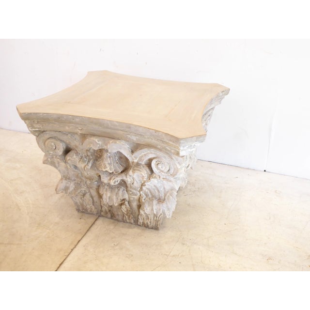19th Century Neoclassical Architectural Column Capital Coffee Table For Sale - Image 4 of 8