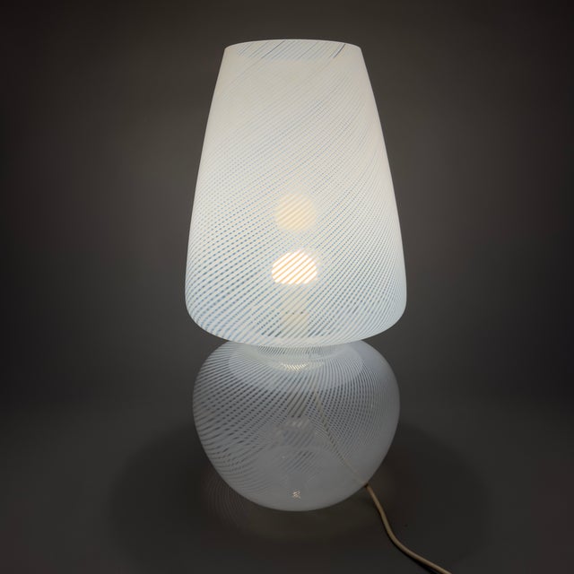 Large Mushroom Table Lamp in Murano Glass, 1970s For Sale - Image 3 of 13