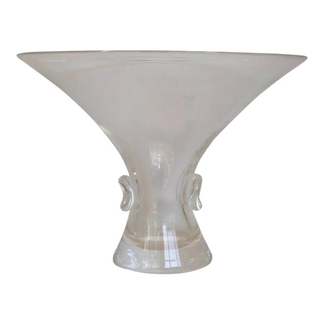 Steuben Crystal Pinch Bowl/Vase For Sale