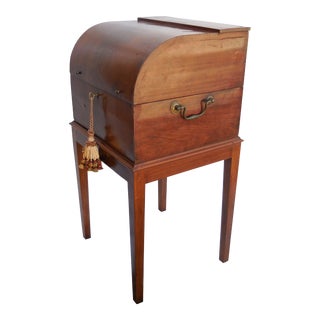 Antique Liquor Box on Stand For Sale