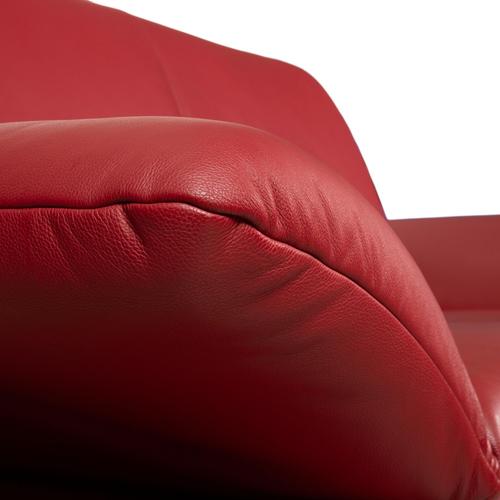 Sofas in Red Leather from Koinor Rossini, Set of 2 For Sale - Image 13 of 18