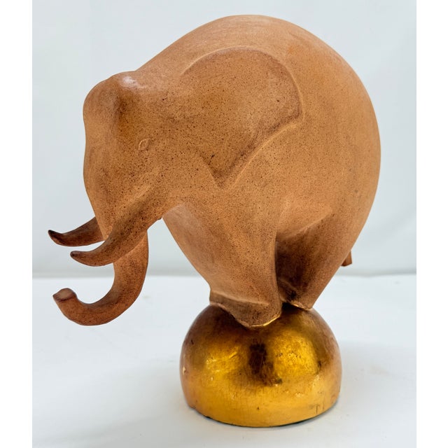 Art Deco Maurice Dufrêne (1876–1955), French Art Deco "Balancing Elephant" Sculpture For Sale - Image 3 of 11