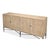 Tan Carved Scallop Sideboard in Warm Tan, 79 Inches For Sale - Image 8 of 11