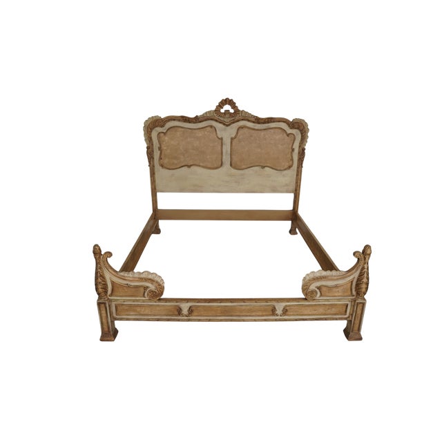 This elegant California King bed by Ferguson Copeland showcases refined Louis XV–inspired design with graceful curves,...