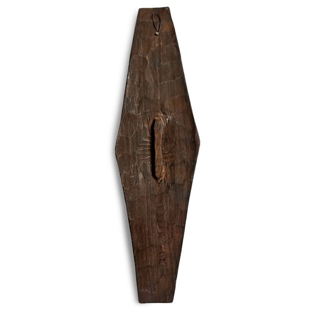 Zulu Vintage Elongated Shield Wall Art For Sale - Image 4 of 4