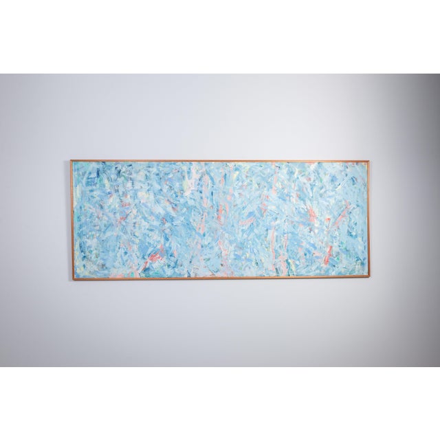 Large Abstract Composition, 1980s, Oil on Canvas For Sale - Image 3 of 14