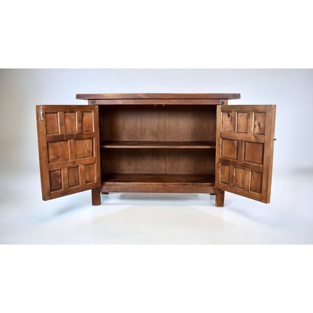 Baroque Spanish Baroque Style Tuscan Two Door Cabinet Console For Sale - Image 3 of 14