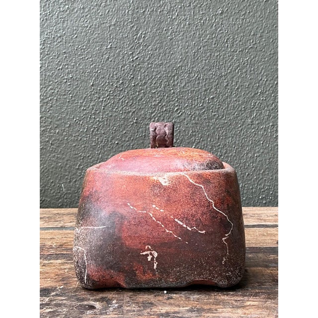 Vintage Studio Pottery Lidded Ceramic Jar For Sale - Image 10 of 18