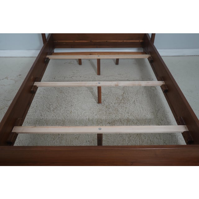 Wood Stickley Walnut Grove Queen Size Spindle Bed For Sale - Image 7 of 15