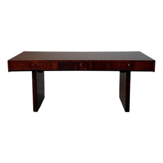 Vintage German Curved Rosewood Desk, 1960s For Sale