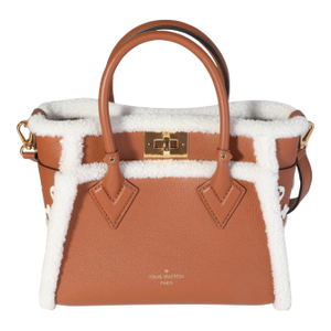 Caramel Calfskin and Shearling On My Side PM