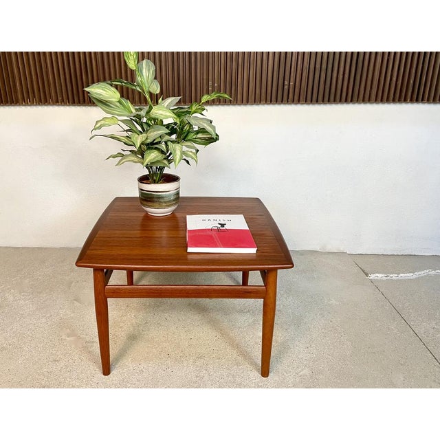 Wood Danish Square Teak Coffee by Grete Jalk for Glostrup, 1960s For Sale - Image 7 of 18