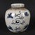 1960s Chinoiserie Blue and White Dragon Motif Porcelain Lidded Ginger Jar For Sale - Image 5 of 8