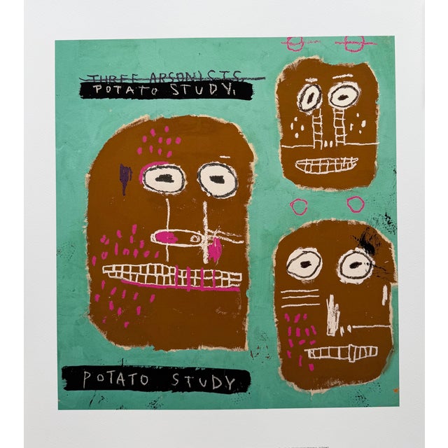 Own a piece of art history with this amazig licensed print of Jean-Michel Basquiat’s Three Arsonists (Potato Study)....