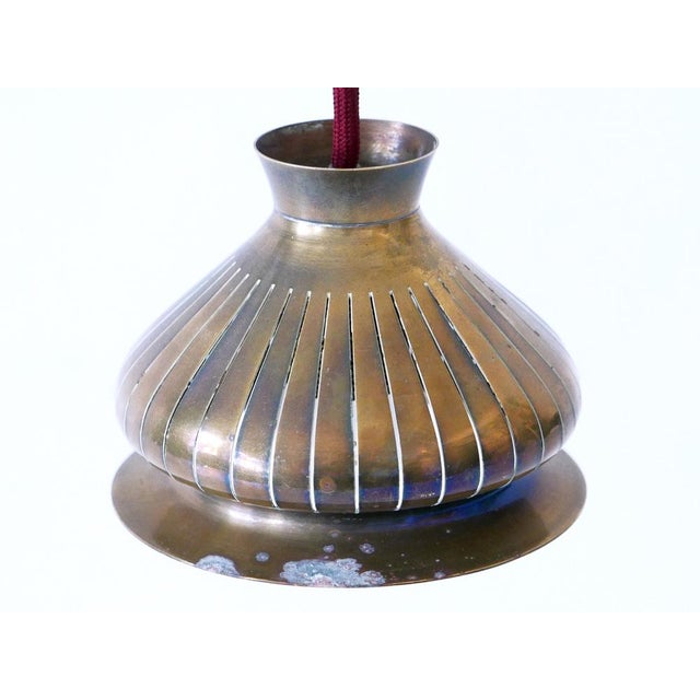 Mid-Century Modern Counterweight Brass Pendant Lamp, Germany, 1950s For Sale - Image 15 of 18