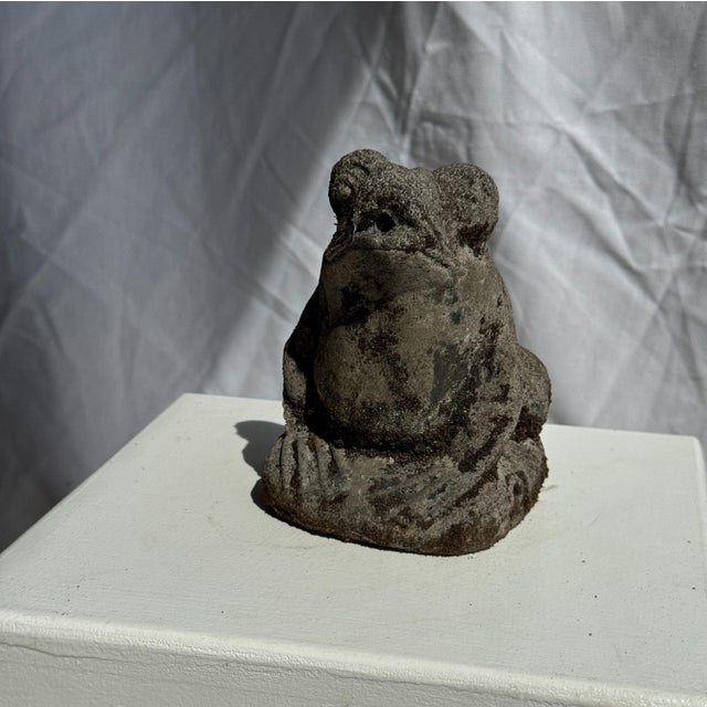 Small Balinese Limestone Frog Sculpture, 2000s For Sale - Image 16 of 18