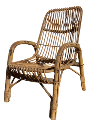 Rattan Armchair in Rattan