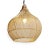 Contemporary Rattan Drop Pendant Light For Sale - Image 3 of 8