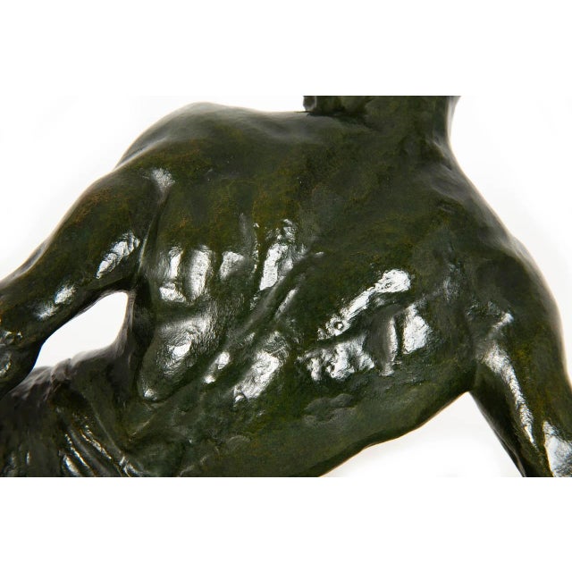 French Art Deco Bronze Sculpture “The Lock” by Pierre Le Faguays Ca. 1930 For Sale - Image 13 of 18