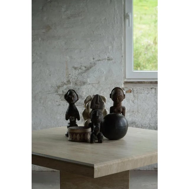1940s Decorative Handcrafted African Wooden Sculptures, 1940s, Set of 4 For Sale - Image 5 of 16