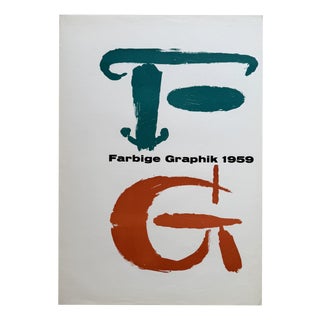 Kestner Gesellschaft Hannover Exhibition Poster, Germany, 1959 For Sale