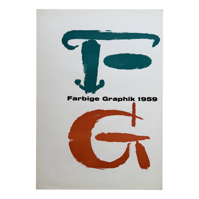 Kestner Gesellschaft Hannover Exhibition Poster, Germany, 1959 For Sale