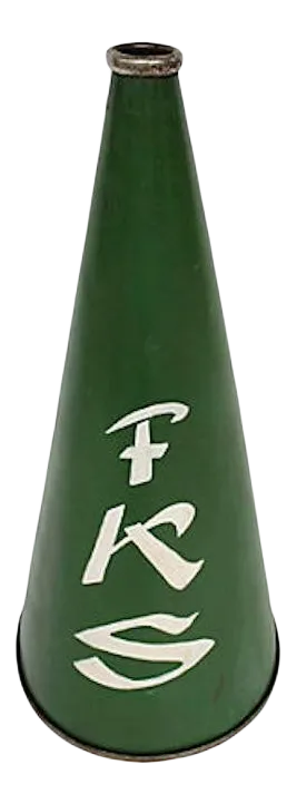 Vintage "F K S" Cheerleading Megaphone