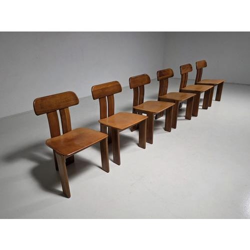 1970s Sapporo Dining Chairs by Mario Marenco for Mobil Girgi, Set of 6 For Sale - Image 5 of 12