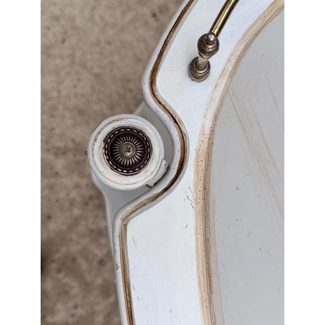 Wood Vintage Gustavian Style Bar Cart For Sale - Image 7 of 10