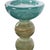 Contemporary Capri Stripe Glass Candle Holder- Tall For Sale - Image 3 of 10
