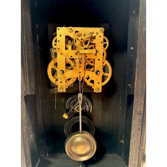 Antique New Haven Mission Style Parlor Mantel Clock- “San Pedro” Model For Sale In Los Angeles - Image 6 of 10