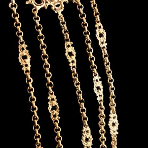Antique Victorian Rococo Gilt Silver Chatelaine Decoration, 1860 For Sale - Image 17 of 18