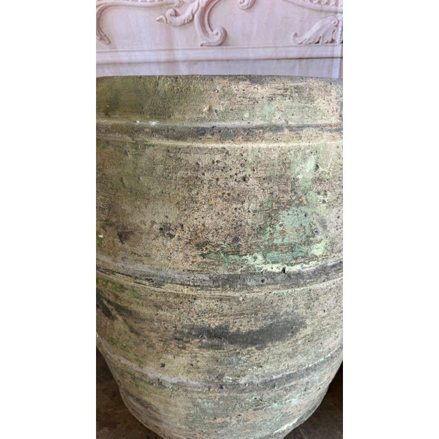 Ceramic Mediterranean Barrel Olive Jars, Patinated Terracotta For Sale - Image 7 of 13