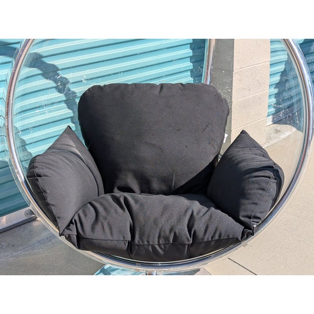 1990s 1990s Mid Century Lucite Hanging 'Bubble Chair' by Eero Aarnio for Adelta, Signed For Sale - Image 5 of 11