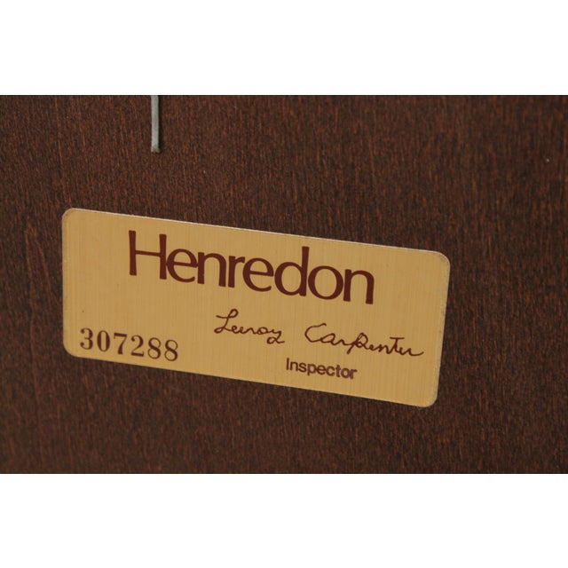 Henredon Campaign Style Oak Bedroom Armoire For Sale - Image 15 of 17